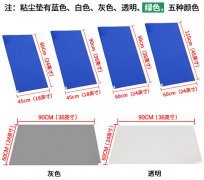 粘塵墊的作用、材質(zhì)結(jié)構(gòu)及應(yīng)用領(lǐng)域